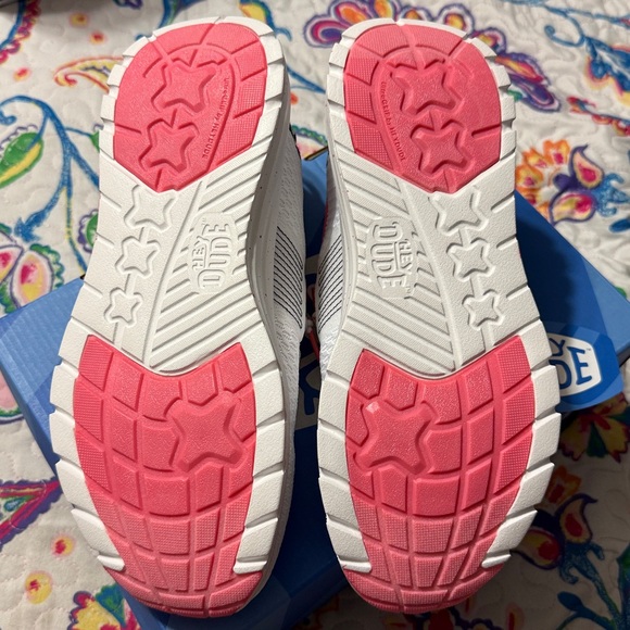 **Price Firm** Hey Dude Sirocco W Sport Stripe White/Pink Vacation Size: W 11 - Picture 7 of 11